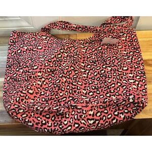 Styline Pink Leopard Print Oversized Weekender Tote Bag NWT Y2K Travel Gym